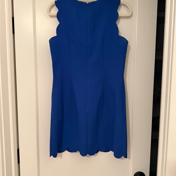J. Crew Royal Blue Scalloped Mini Dress - Picture 3 of 4